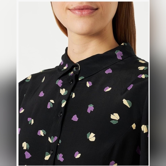 NWT Ichi Ilhelima Midi Floral Dress - Picture 2 of 5